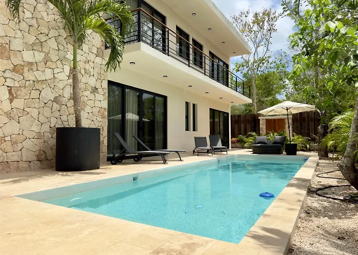 Casa Laak, Luxury Villa, 5 Bedroom 7 Bt, Heated Pool Villa Tulum