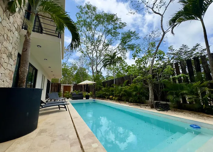 Casa Laak, Luxury Villa, 5 Bedroom 7 Bt, Heated Pool Villa Tulum